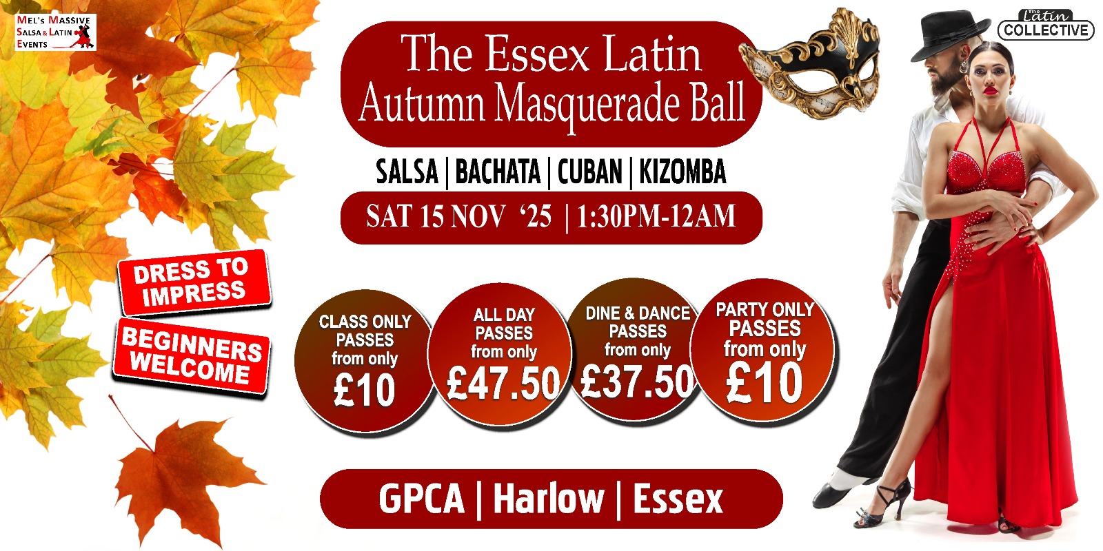 The ESSEX LATIN Autumn Masquerade Ball
